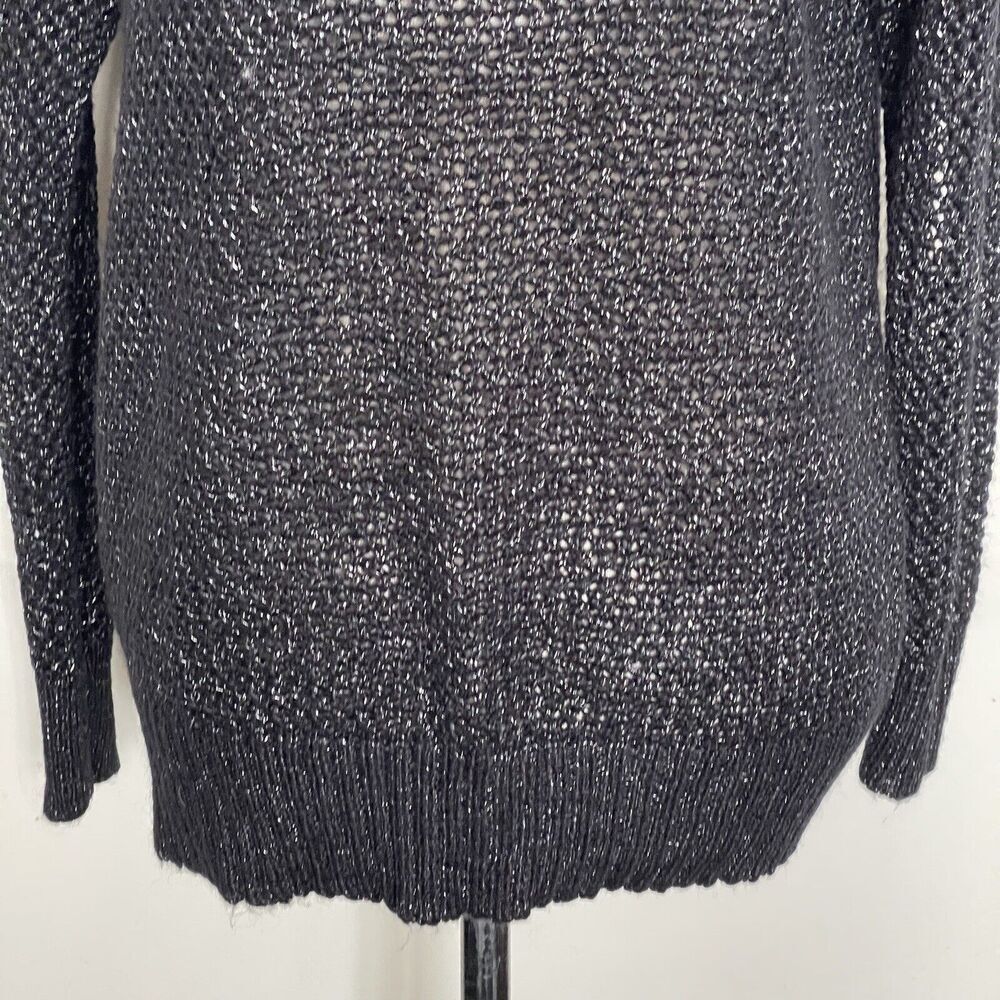 Jennifer Lopez Womens Sweater Size Medium Open Knit Beach Cover Up Edgy punk - Picture 8 of 15